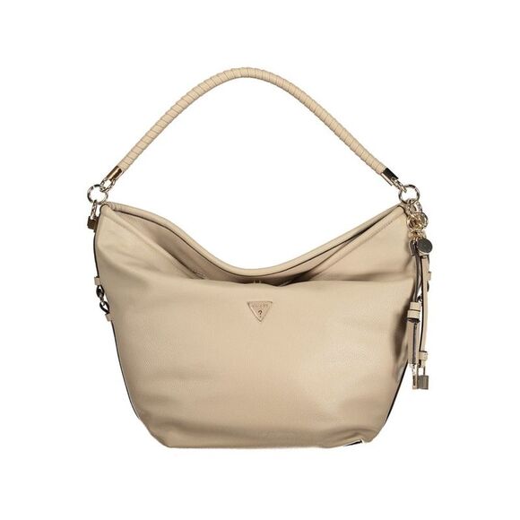 Guess Jeans Beige Polyurethane Women Women's Handbag
